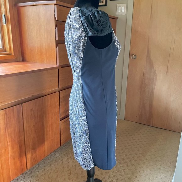 Anthropologie Moulinette Soeurs Tweed Front Column Motif Dress 4 - Picture 12 of 12